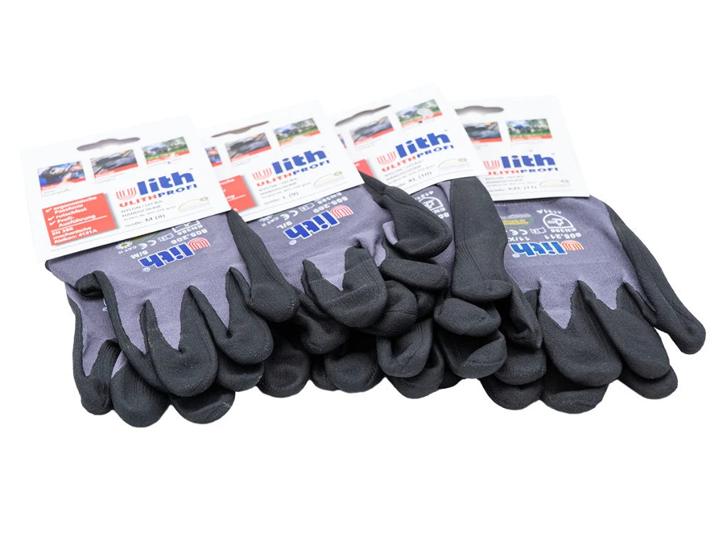 Arbeitshandschuhe mit Latex-Beschichtung (grau) – TDH-Sanitär GmbH
